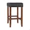 Alaterre Furniture Madison Backless Counter Height Stool True Walnut Finish with Black PU AVMA2170 - alternate 13